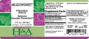 Herbalist & Alchemist H&A Meadowsweet - herbal supplement
