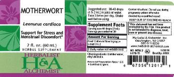 Herbalist & Alchemist H&A Motherwort - herbal supplement