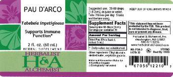 Herbalist & Alchemist H&A Pau D'Arco - herbal supplement