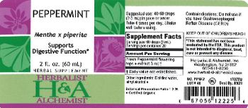Herbalist & Alchemist H&A Peppermint - herbal supplement