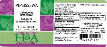 Herbalist & Alchemist H&A Pipsissewa - herbal supplement