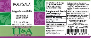 Herbalist & Alchemist H&A Polygala - herbal supplement