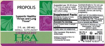 Herbalist & Alchemist H&A Propolis - herbal supplement