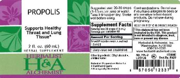 Herbalist & Alchemist H&A Propolis - herbal supplement