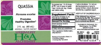 Herbalist & Alchemist H&A Quassia - herbal supplement