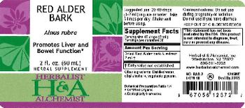 Herbalist & Alchemist H&A Red Alder Bark - herbal supplement