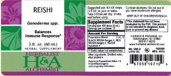 Herbalist & Alchemist H&A Reishi - herbal supplement