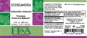 Herbalist & Alchemist H&A Schisandra - herbal supplement