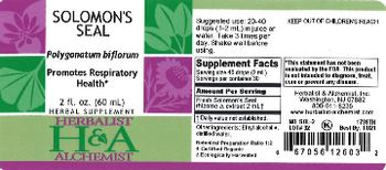 Herbalist & Alchemist H&A Solomon's Seal - herbal supplement