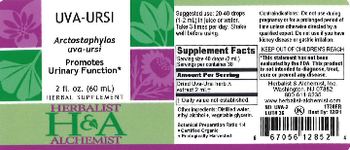 Herbalist & Alchemist H&A Uva-Ursi - herbal supplement