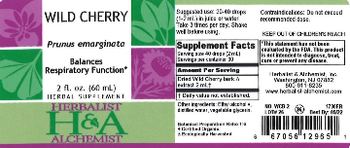 Herbalist & Alchemist H&A Wild Cherry - herbal supplement