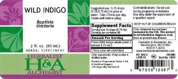 Herbalist & Alchemist H&A Wild Indigo - herbal supplement