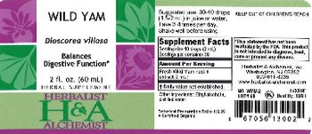 Herbalist & Alchemist H&A Wild Yam - herbal supplement