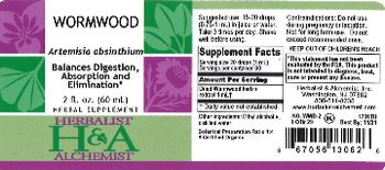 Herbalist & Alchemist H&A Wormwood - herbal supplement