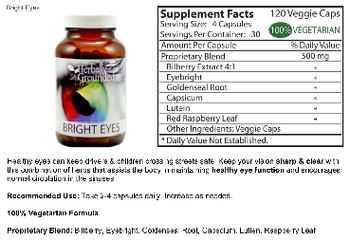 Herbally Grounded Bright Eyes - supplement