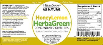 HerbaSway HoneyLemon HerbaGreen - supplement