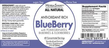 HerbaSway Laboratories BlueBerry With Pomegranates, Bilberries & Elderberries - supplement