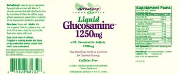 HerbaSway Laboratories Liquid Glucosamine 1250 mg - supplement
