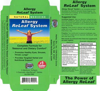 Herbs Etc. Allergy ReLeaf System Allertonic - 