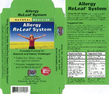 Herbs Etc. Allergy ReLeaf System Quercetin AllerReLeaf - supplement