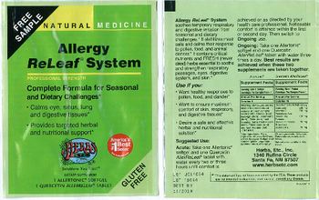 Herbs Etc. Allergy ReLeaf System Quercetin AllerReLeaf - supplement