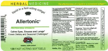 Herbs Etc. Allertonic - herbal supplement