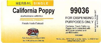 Herbs Etc. California Poppy - fastacting supplement