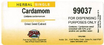 Herbs Etc. Cardamom - fastacting supplement