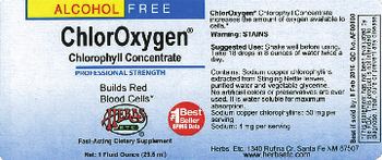 Herbs Etc. ChlorOxygen Chlorophyll Concentrate - fastacting supplement