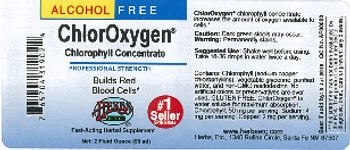 Herbs Etc. ChlorOxygen Chlorophyll Concentrate Alcohol Free - fastacting herbal supplement