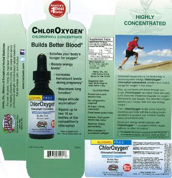 Herbs Etc. ChlorOxygen Chlorophyll Concentrate Alcohol Free - supplement