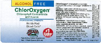Herbs Etc. ChlorOxygen Chlorophyll Concentrate Mint Flavor - fastacting herbal supplement