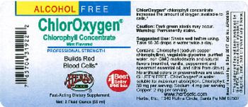 Herbs Etc. ChlorOxygen Chlorophyll Concentrate Mint Flavored - fastacting supplement