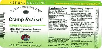 Herbs Etc. Cramp ReLeaf - herbal supplement