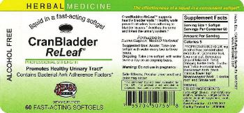 Herbs Etc. Cranbladder Releaf - herbal supplement