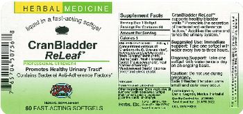 Herbs Etc. CranBladder ReLeaf - herbal supplement