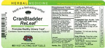 Herbs Etc. CranBladder ReLeaf - supplement