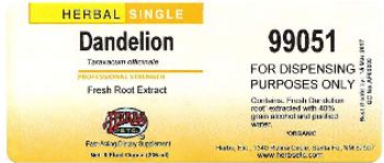 Herbs Etc. Dandelion Fresh Root Extract - fast acting supplement