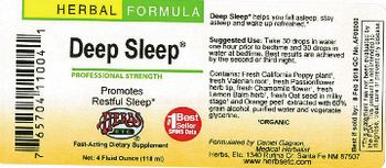 Herbs Etc. Deep Sleep - herbal supplement