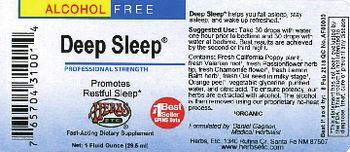 Herbs Etc. Deep Sleep - fastacting supplement