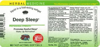 Herbs Etc. Deep Sleep - fastacting herbal supplement