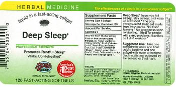 Herbs Etc. Deep Sleep - supplement