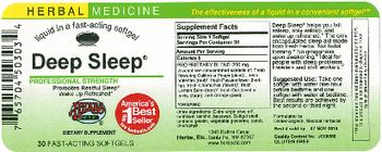 Herbs Etc. Deep Sleep - supplement