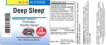 Herbs Etc. Deep Sleep - fastacting herbal supplement