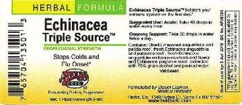 Herbs Etc. Echinacea Triple Source - fastacting herbal supplement