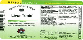 Herbs Etc. Liver Tonic - supplement