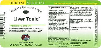Herbs Etc. Liver Tonic - herbal supplement