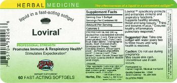 Herbs Etc. Loviral - herbal supplement