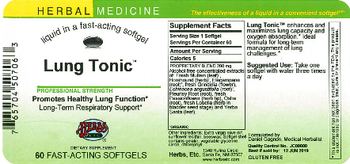 Herbs Etc. Lung Tonic - herbal supplement