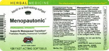 Herbs Etc. Menopautonic - supplement